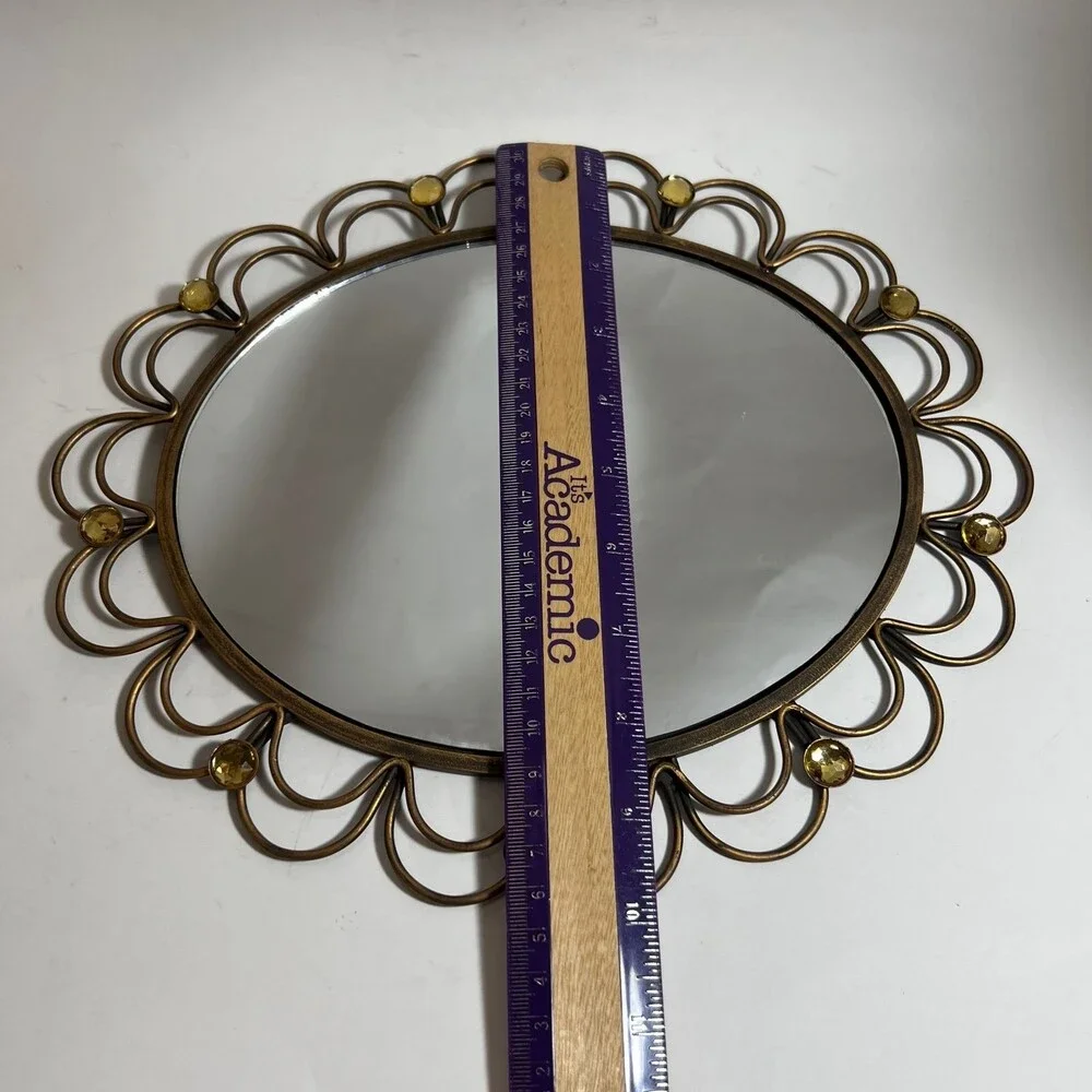New View Gifts & Accessories Decorative Oval Scallop Mirror
